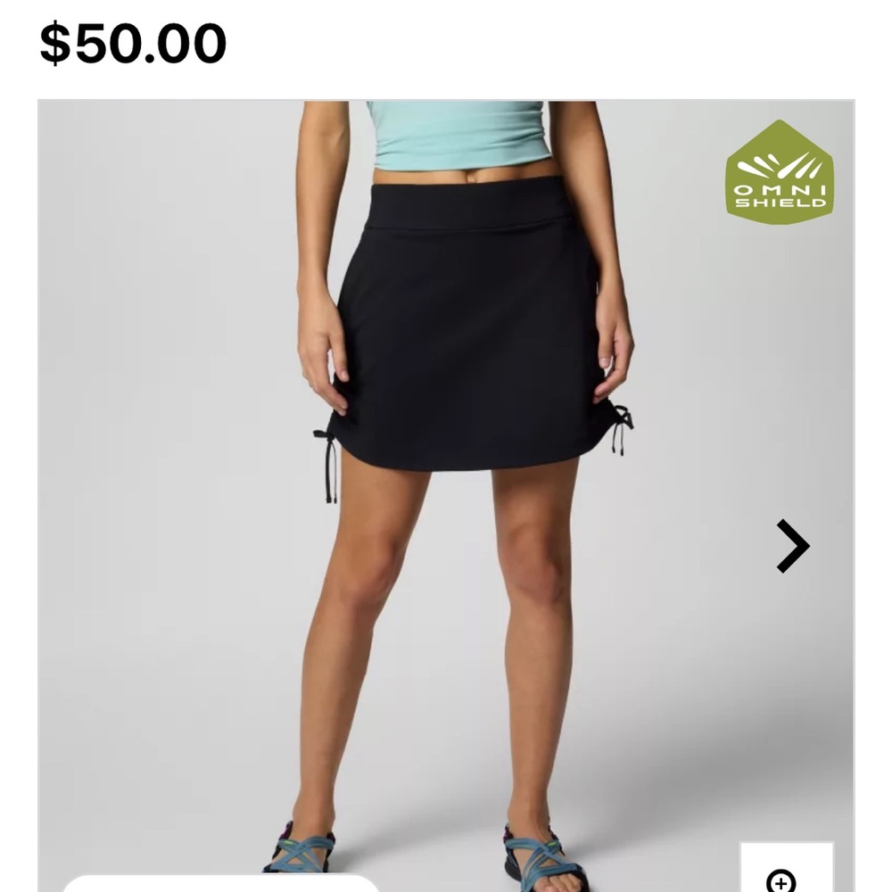 Columbia Women's All Seasons™ Ruched Skort in black MSRP $50